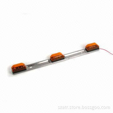 Nine LEDs Metal Light Bar with 24V Voltage, Available in Red, Orange and White Colors